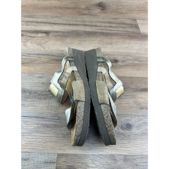 NAOT Bronze Leather Slide Comfort Sandals Size 38/ 7 - Picture 8 of 10